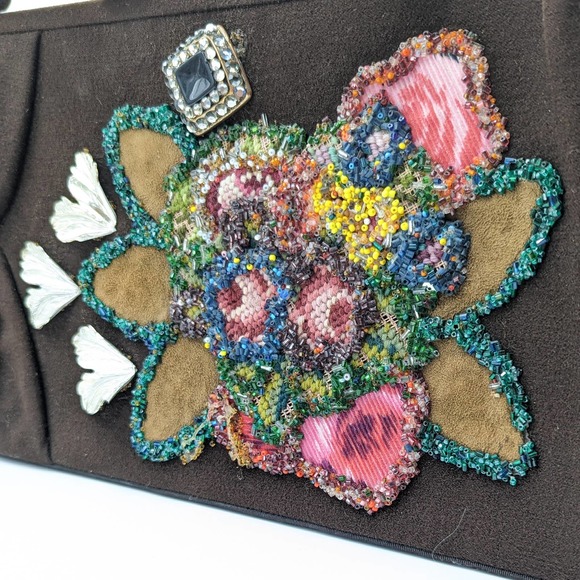 Caron of Houston Vintage Beaded Floral Purse - Picture 7 of 12